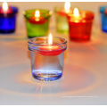 Haonai 2016 hot sale fancy colored glass candle holder